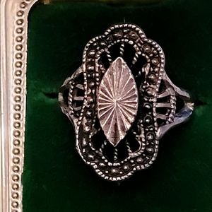 Filigree sterling ring Size 7